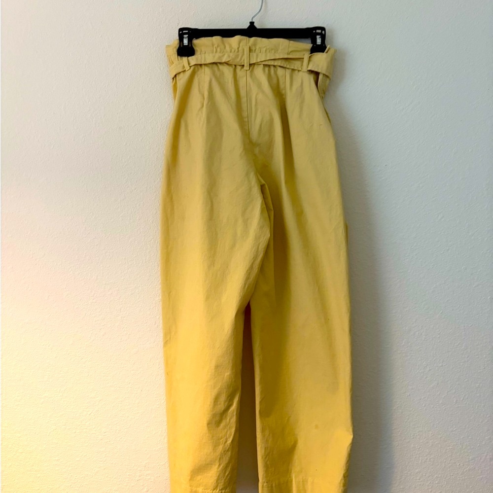 J. Crew Women's Cream Tie-Waist Trousers - Picture 2 of 5
